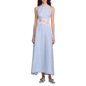 Majorelle Lace Trim Maxi Dress